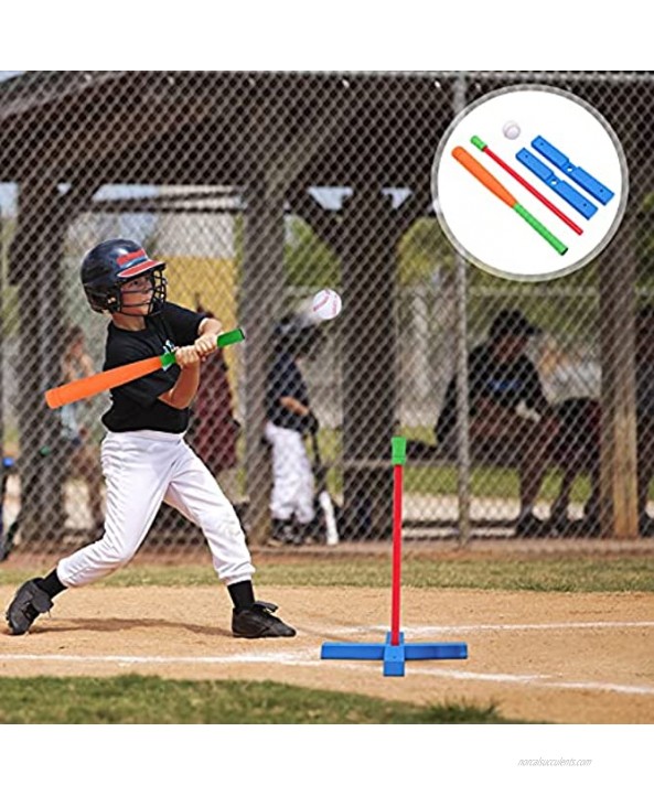 TOYANDONA 1 Set of Kids Baseball Training Kit Outdoor Sport Baseball Toy for Boys Girls Outdoor Lawn Baseball Game Orange