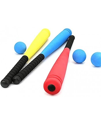 YADSHENG Baseball Toy Set Foam Baseball Bat with Baseball Toy Set Outdoor Sports Fitness Ball Foam Toys for Children Age 3 to 5 Years Old Toy Baseball Color : Red Size : One Size