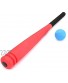 YADSHENG Baseball Toy Set Foam Baseball Bat with Baseball Toy Set Outdoor Sports Fitness Ball Foam Toys for Children Age 3 to 5 Years Old Toy Baseball Color : Red Size : One Size
