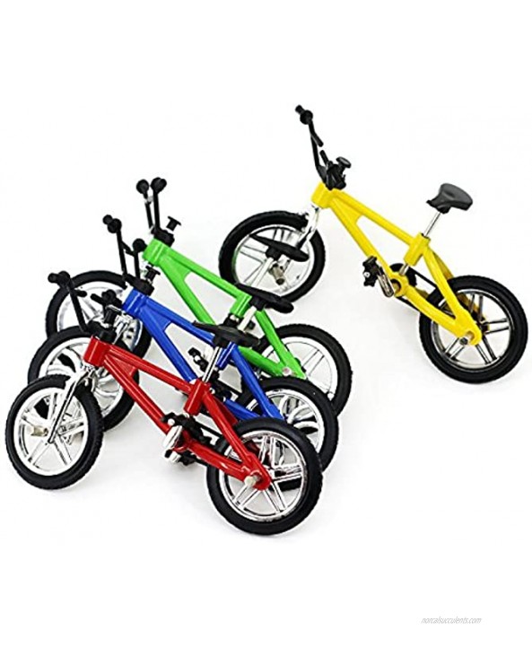 4 Pack Miniature Finger Mountain Bike Excellent Functional Metal Toys Mini Extreme Sports Finger Bicycle Cool Boy Toy Creative Game Gift Toy