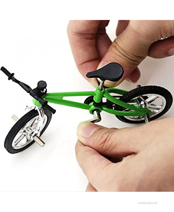 4 Pack Miniature Finger Mountain Bike Excellent Functional Metal Toys Mini Extreme Sports Finger Bicycle Cool Boy Toy Creative Game Gift Toy