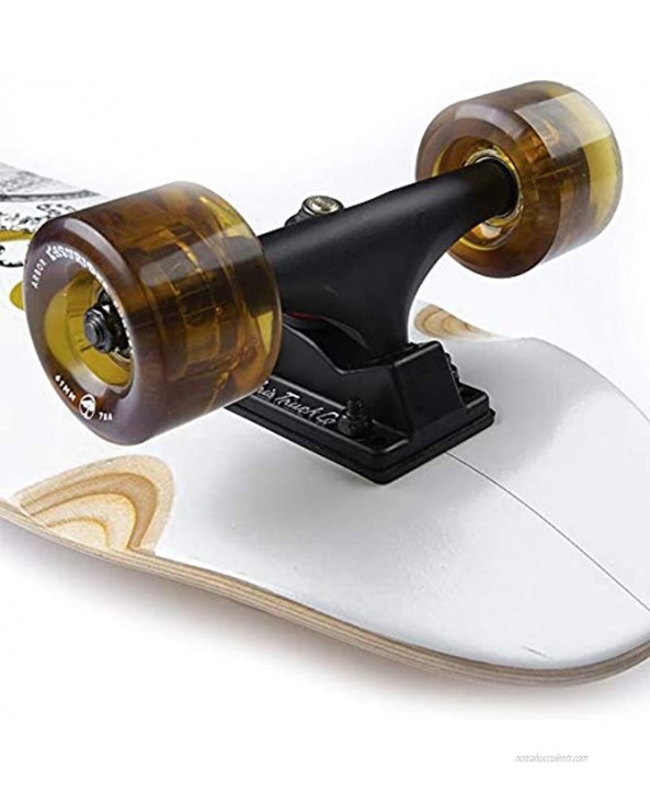 Arbor Collective Bamboo Collection Skateboard Bundled with Swell Skate Tool + Crate White Shark Sticker