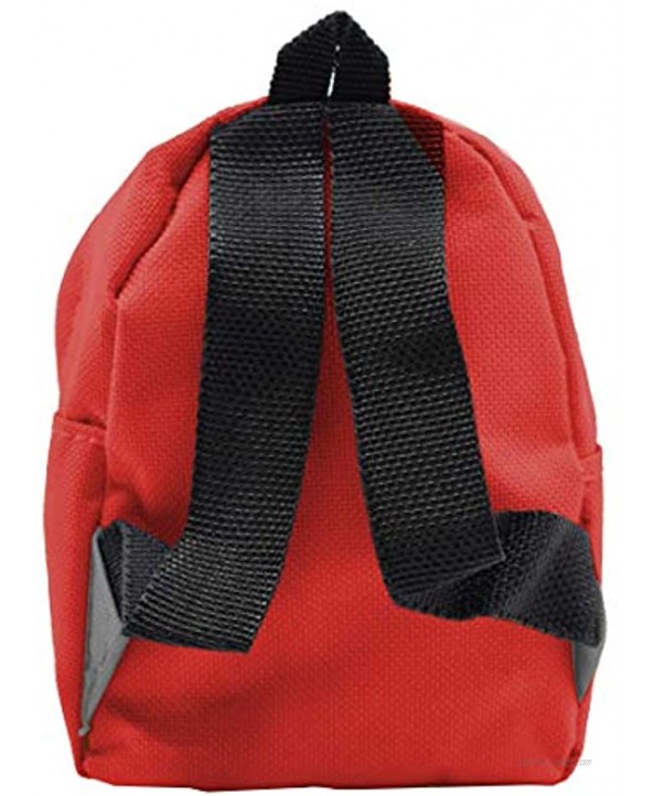 Fingerboard Backpack Case Red 5 x 3.75 Miniature Canvas Bag for Tuning Travel & Storage Teak Tuning