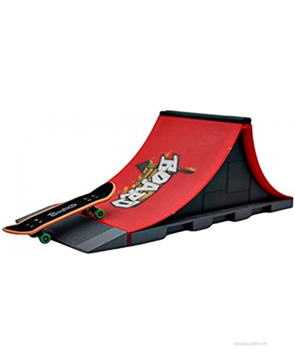 Mini Finger Toy Skateboard Skate Park Ramp Kit Ultimate Parks Training Props Style A