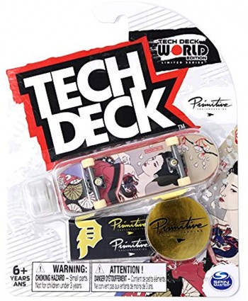 Mini Fingerboards TD World Editon Limited Series Primitive Skateboards Nick Tucker Geisha Complete Deck