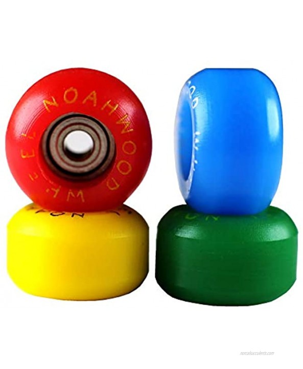 NOAHWOOD Fingerboards PRO WheelsPRO Bearing 4Pcs Set Red Yellow Blue Green 4 Color II