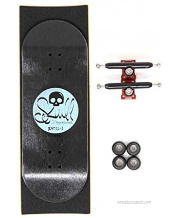 Skull Fingerboards Moonshine 34mm Pro Complete Professional Wooden Fingerboard Mini Skateboard 5 PLY with CNC Bearing Wheels