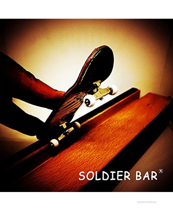 SOLDIER BAR Soldierbar 9.0 Bamboo Fingerboards Deck,Truck,Wheel Set for PRO Royal Flush