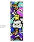 Teak Tuning Fingerboard Deck Graphic Bubble Bushing Collage Adhesive Graphics to Customize Your 32mm Fingerboard Deck 110mm Long 35mm Wide 0.2mm Thick Waterproof Vinyl