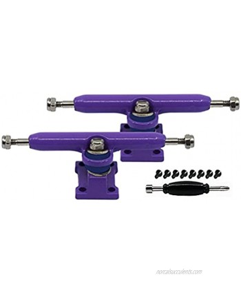 Teak Tuning Fingerboard Prodigy Trucks with Upgraded Tuning Purple 34mm Width Professional Shape Appearance & Components Includes Standard Tuning