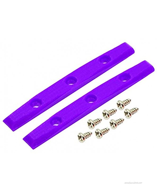 Teak Tuning Gem Edition Board Rails Set of 2 with Screws Purple Amethyst Colorway