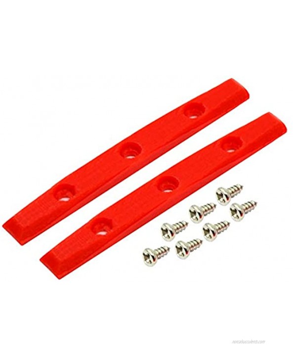 Teak Tuning Gem Edition Board Rails Set of 2 with Screws Ruby Red Colorway