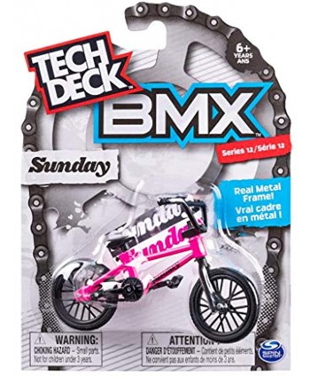 Tech Deck BMX Finger Bike Series 12 Sunday Pink Tech Deck Bike with Moveable Tech Deck Parts