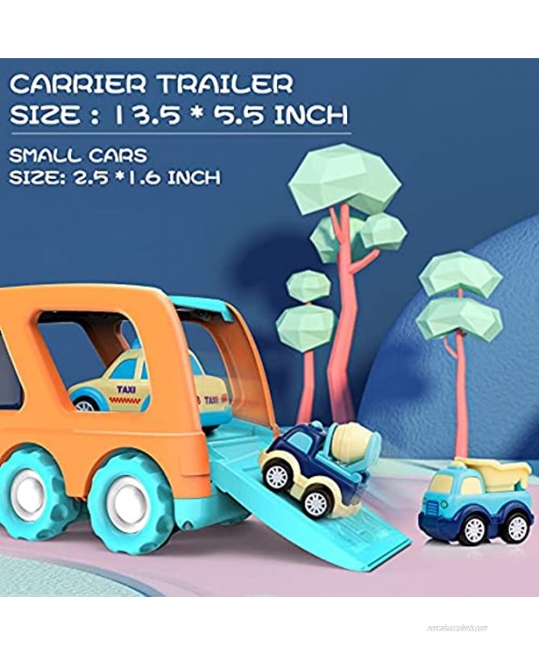18 Pack Cars Toys for 1 2 3 4 5 Years Old Toddlers Boys and Girls Gift Colorful Assorted Vehicles