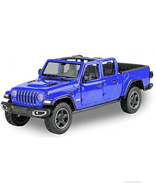 2021 Gladiator Rubicon 1 27 Scale No Top Convertible Off Road Diecast Model Toy Car Blue in Window Box