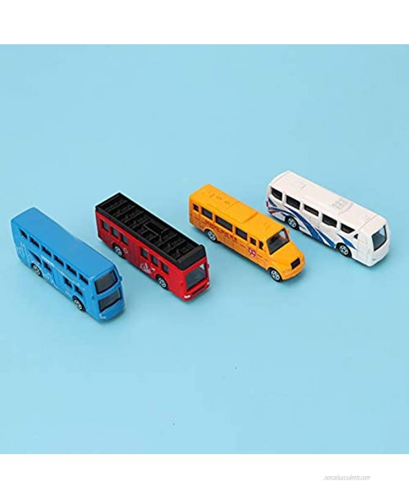 4Pcs 1 87 Miniature Car Model Kit Colorful Simulation Pull Back Vehicle Cars Children Toy Over 3 Years Old
