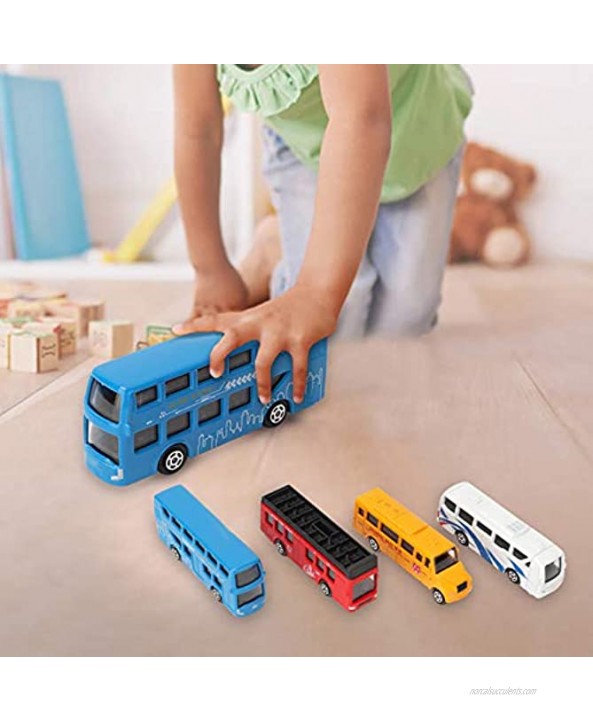 4Pcs 1 87 Miniature Car Model Kit Colorful Simulation Pull Back Vehicle Cars Children Toy Over 3 Years Old