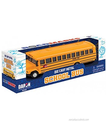 Daron Road Marks School Bus 7.5 inches Pullback 1 50 Scale