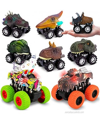 Dinosaur Toy Cars Pull Back Dinosaur Toys for Boy Girls and Dinosaur Toys Monster Trucks Toys for Boys Pull Back Cars Toy Cars for Toddler