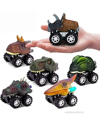 Dinosaur Toys Pull Back Car Toy 6PCS Model Dinosaur Toys Vehicles for Kids,Dinosaur Games Toys Gifts for 3 Year Old Boys,Christmas Birthday Gifts for Kids 2,3,4,5,6 Year Old Boys Girls