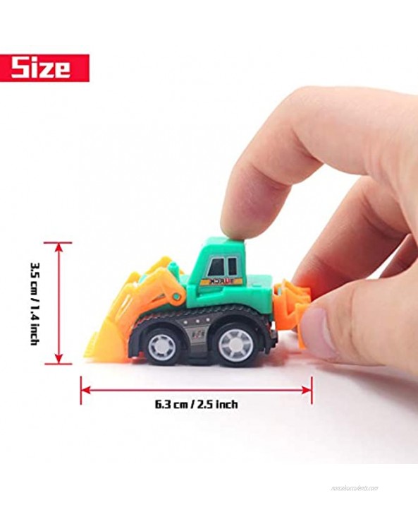 FRETOD Pull Back Vehicle 20 Pcs Pull Back Toy Cars Pull and Go Toy Cars for Toddlers and Kids