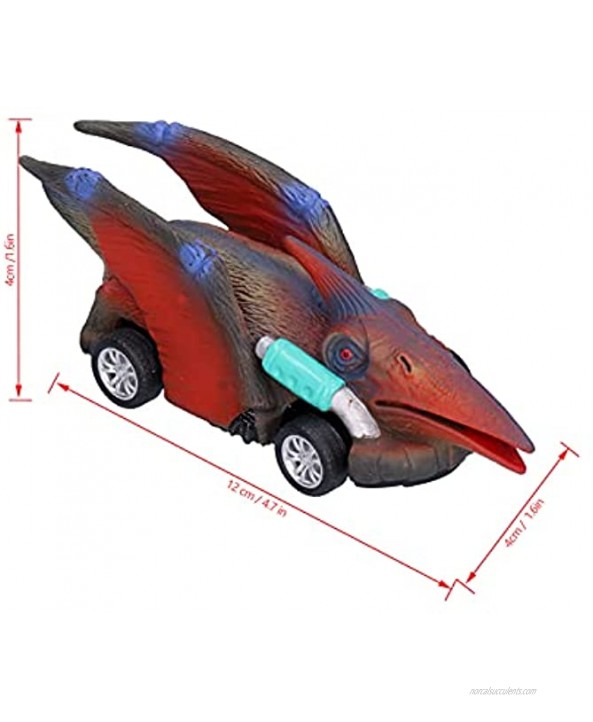 linxiaojix Animal Pull Back Car Toy Four Wheel Novelty Sturdy Pull Back Car for Children PlayingPterodactyl