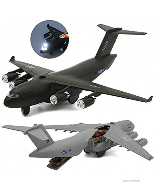 LOadSEcr Airplane Toy Metal Pull-Back Aircraft Toys Air Plane Model 1 32 C17 Transport Plane Pull Back Music LED Model Table Decor Kids Toy Gift for Kids Children Green