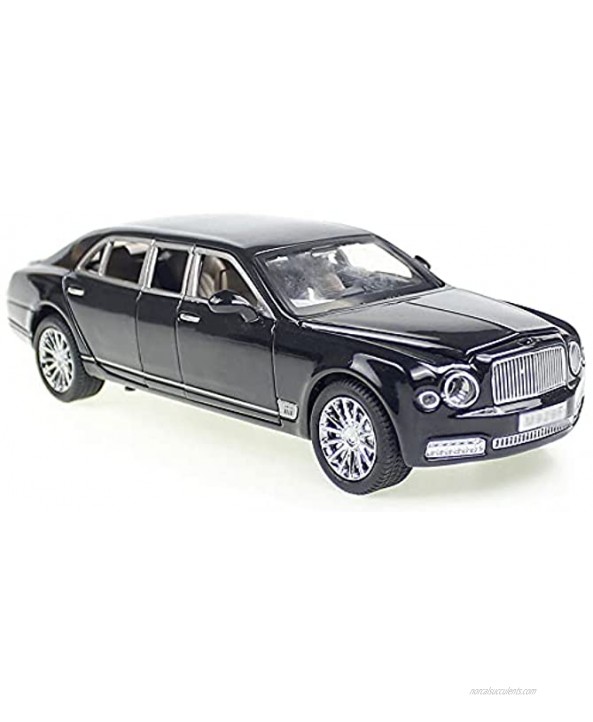 LQZCXMF 1 24 Scale Model Car Can Open 6 Doors Sound and Light Pull Back Car Toy Car Rubber Tire Simulation Car Model Alloy Die-Casting Table Pendulum Decoration is The Best