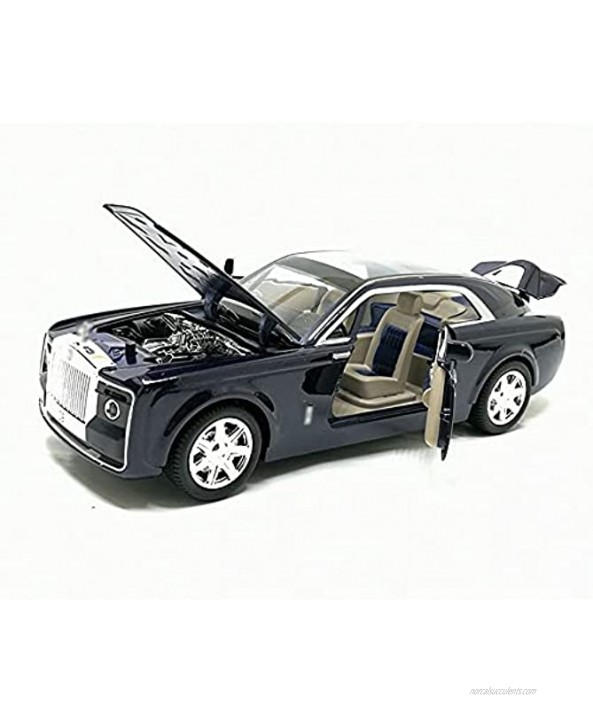LQZCXMF Simulation Rolls-Royce Model Car 1 24 Scale Rubber Tires with Sound and Light Pull-Back Alloy Die-Casting 4-Door Car Model Toy Car is The Best Gift for Teenagers