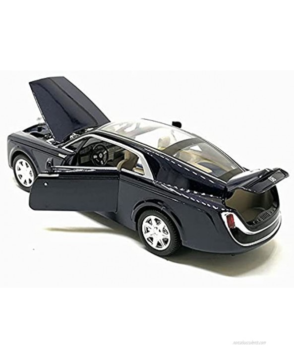 LQZCXMF Simulation Rolls-Royce Model Car 1 24 Scale Rubber Tires with Sound and Light Pull-Back Alloy Die-Casting 4-Door Car Model Toy Car is The Best Gift for Teenagers