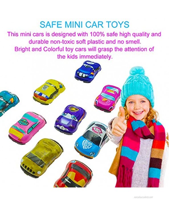 Pull Back Car 30 Pack Assorted Mini Plastic Vehicle Set Pull Back Truck and Car Toys for Boys Kids Child Party Favors Car Toy Play Set