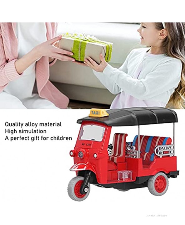 SALUTUY Pull Back Thai Tricycle Bright Color Pull Back Car Toy Birthday Gift for Children for Home for Children for Outdoorred