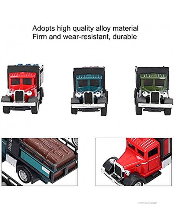 SALUTUY Truck Toy Pull Back Car Beautiful Appearance Pull Back Function for Children for Daily Life3 Piece Set