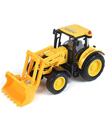 Sunny Days Entertainment Construction Vehicle – Lights and Sounds Pull Back Toy with Friction Motor | Receive Either The Fork Lift or Front End Loader | Color May Vary – Maxx Action