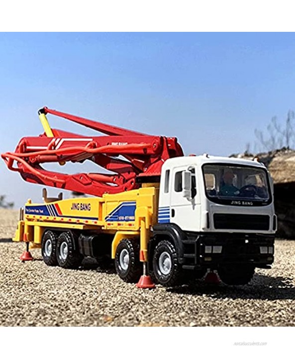 WANGCH 1:50 Simulation Concrete Pump Truck Car Model Toy Static Collection Decoration Engineering Vehicle Multi-Function Alloy Construction Car Children’s Birthday
