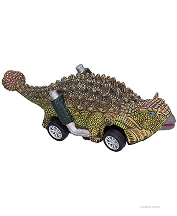 Yivibe Dinosaurs Pull Back Car Toy Dinosaur Car Toys for Early Childhood Educational Toys for 2 Years OldAnkylosaurus
