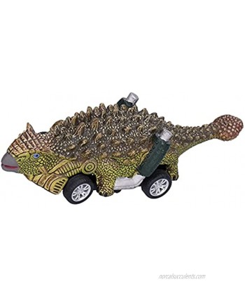 Yivibe Dinosaurs Pull Back Car Toy Dinosaur Car Toys for Early Childhood Educational Toys for 2 Years OldAnkylosaurus