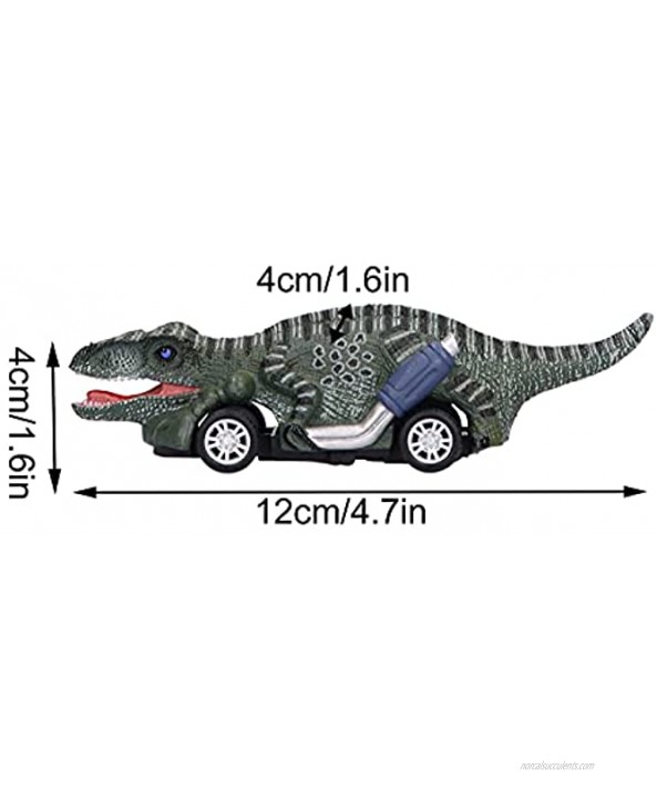 Yivibe Pull Back Toy Cars Dinosaurs Pull Back Car Toy Sturdy with Pull Back Function for Birthday Gift for 2 Years Old for Party DecorationRaptor