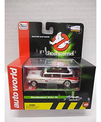 Auto World SC251 Ghostbusters Ecto-1A HO Scale Electric Slot Car