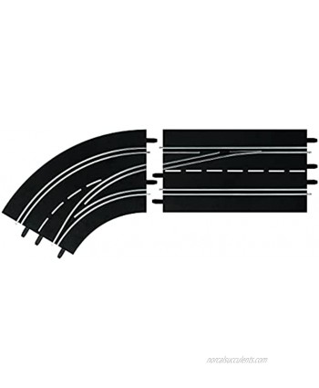 Carrera 30363 Left Curve Lane Change Out to in Track Section add on Expansion Accessory Part Compatible with Digital 132 and 124 Slot car Tracks