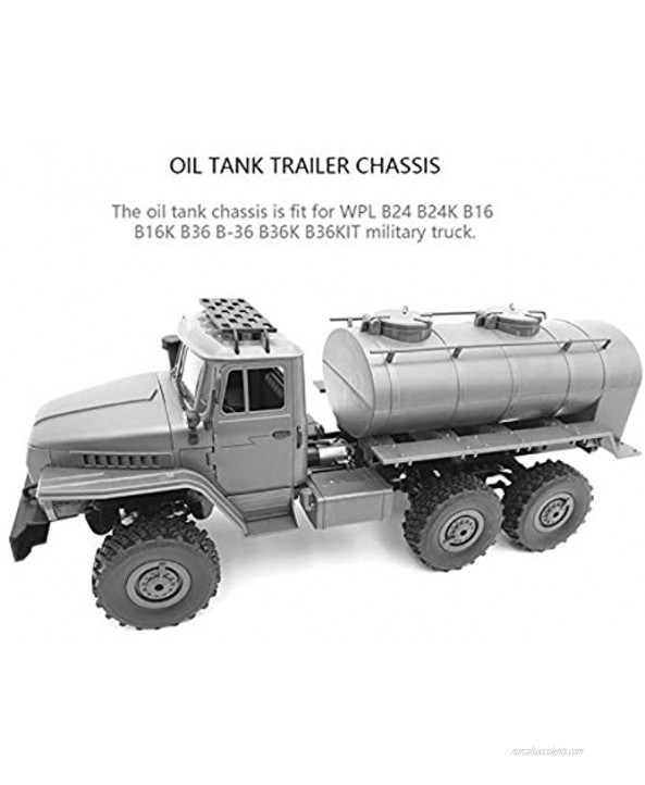 Military Truck Chassis Oil Tank Trailer DIY Part Lasting Performance for RC Car Parts DIY Accessoy for WPL B24 B16 B36 B36KIT Military Truck