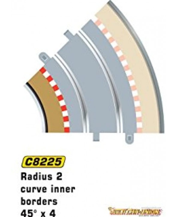 Scalextric C8225 Borders Tan Inner Radius 45 Degrees