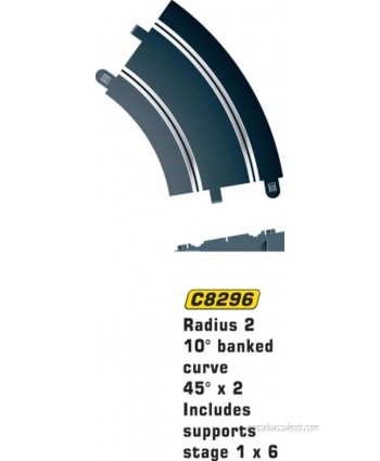 Scalextric C8296 Track Radius 45 Degrees Banked Curve