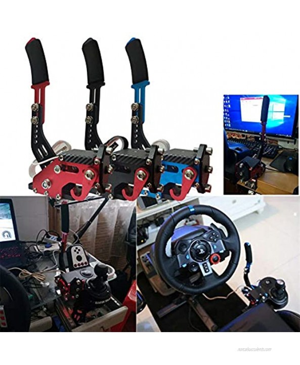USB Handbrake,14Bit Universal Horizontal Drift Rally Racing Handbrake Lever Professional Gaming Peripherals,Adjustable Height Drift for Racing Games G25 27 29 T500Purple with Clamp