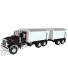 ERTL Big Farm Lights & Sounds Peterbilt 1: 16 Model 367  Straight Truck W  Grain Box & Grain Box Pup Trailer Toy