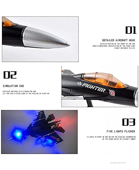 HSOMiD Army Air Force Fighter Jet Toy Military Airplane Fun Lights and Sounds Bump and Go Action Pretend Play Kids Aircraft Bomber Plane
