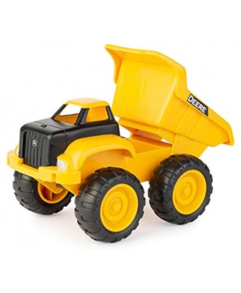 John Deere Tomy 6'' Dump Truck & Toy Tractor with Loader Construction Vehicle Set Yellow