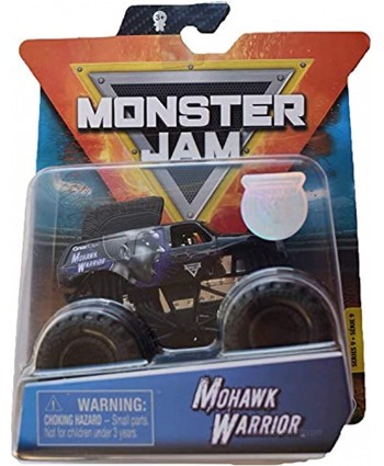 Monster Jam 2020 Spin Master 1:64 Diecast Monster Truck with Wristband: Mohawk Warrior