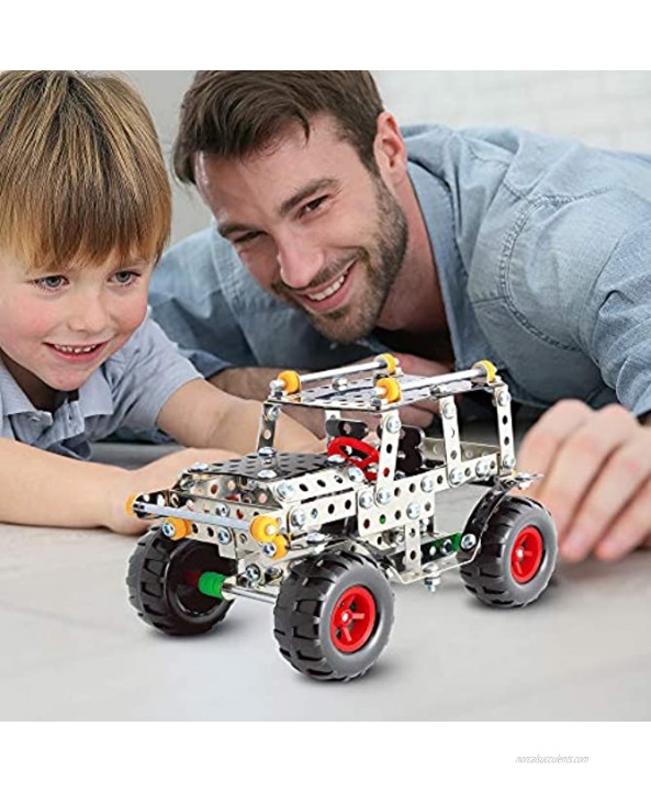 RVEE STEM Metal Erector SUV Car Set Building Model Construction Vehicle Toy for Kids Boys Adults 8 Years and up Engineering Series