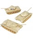 TimMee Toy Tanks for Plastic Army Men: Tan WW2 3pc Made in USA